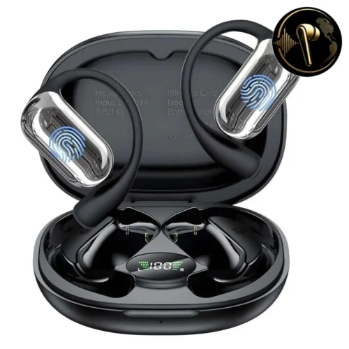 ecouteur instantane traducteur Traducteur Bluetooth noir avec contrôle tactile et