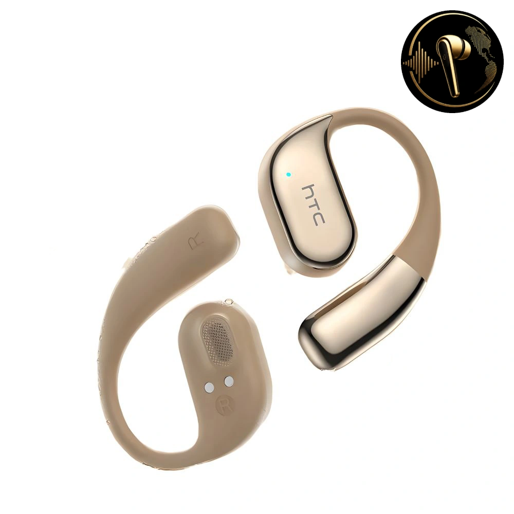 oreillette traductrice vocal Écouteur traducteur rose Bluetooth 6.0 avec boîtier