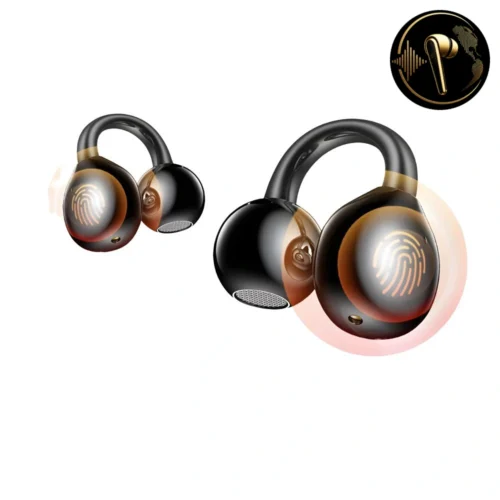 oreillette traductrice instantanee Oreillette traduction rose Bluetooth 6.0 avec boîtier