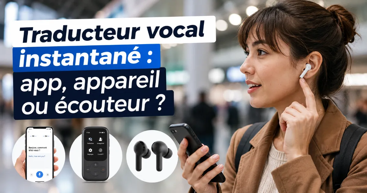 Lire la suite à propos de l’article Traducteur vocal instantané : app, appareil ou écouteur ?