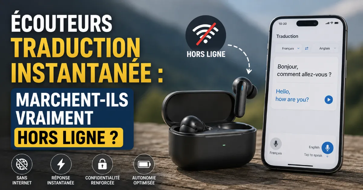Lire la suite à propos de l’article Écouteurs traduction instantanée : marchent-ils vraiment hors ligne ?