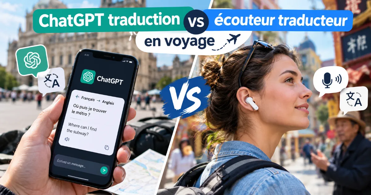 Vous consultez actuellement ChatGPT traduction vs écouteur traducteur en voyage