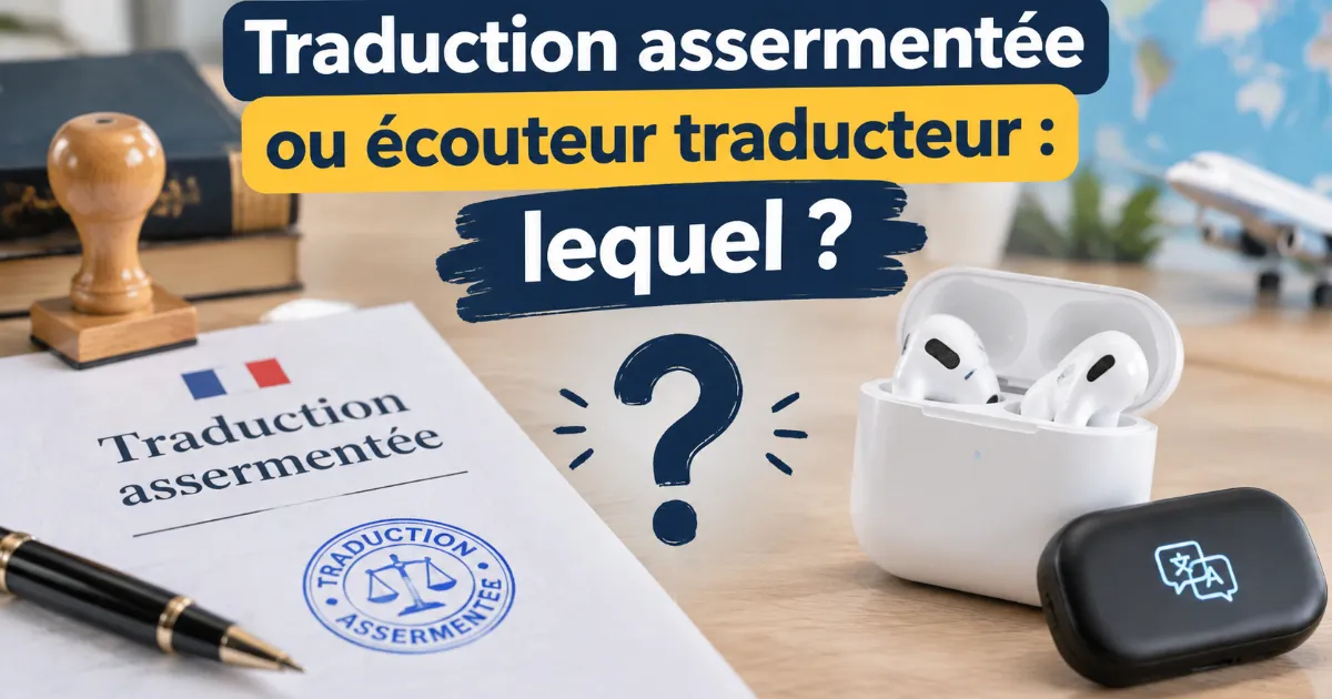 Lire la suite à propos de l’article Traduction assermentée ou écouteur traducteur : lequel ?